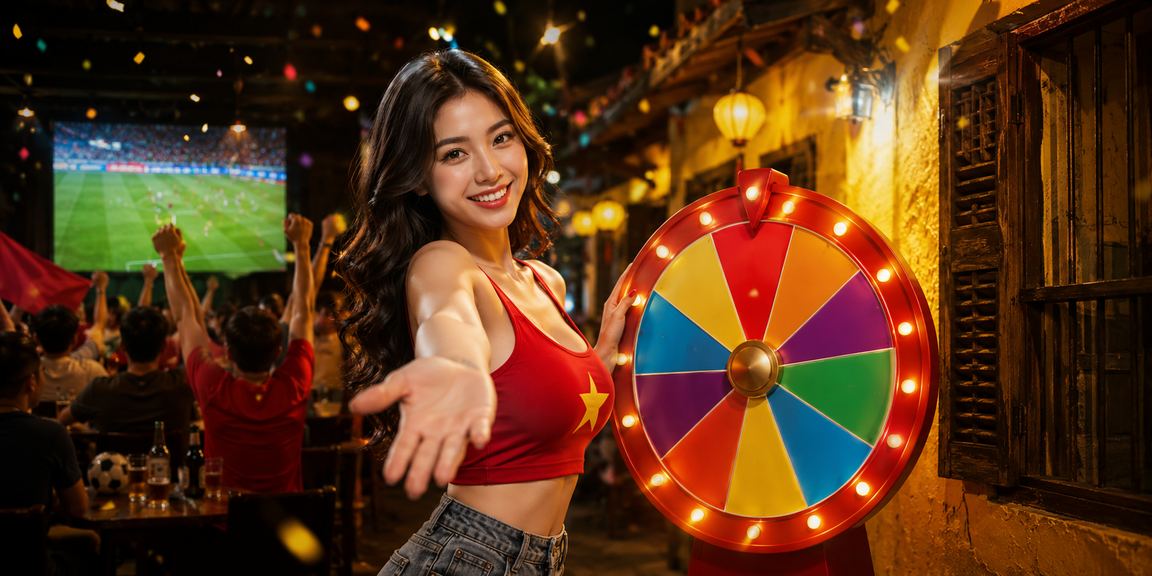 Người chơi hạnh phúc nhận thưởng tại sự kiện may mắn Hội An